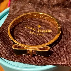 Kate Spade black bow bracelet